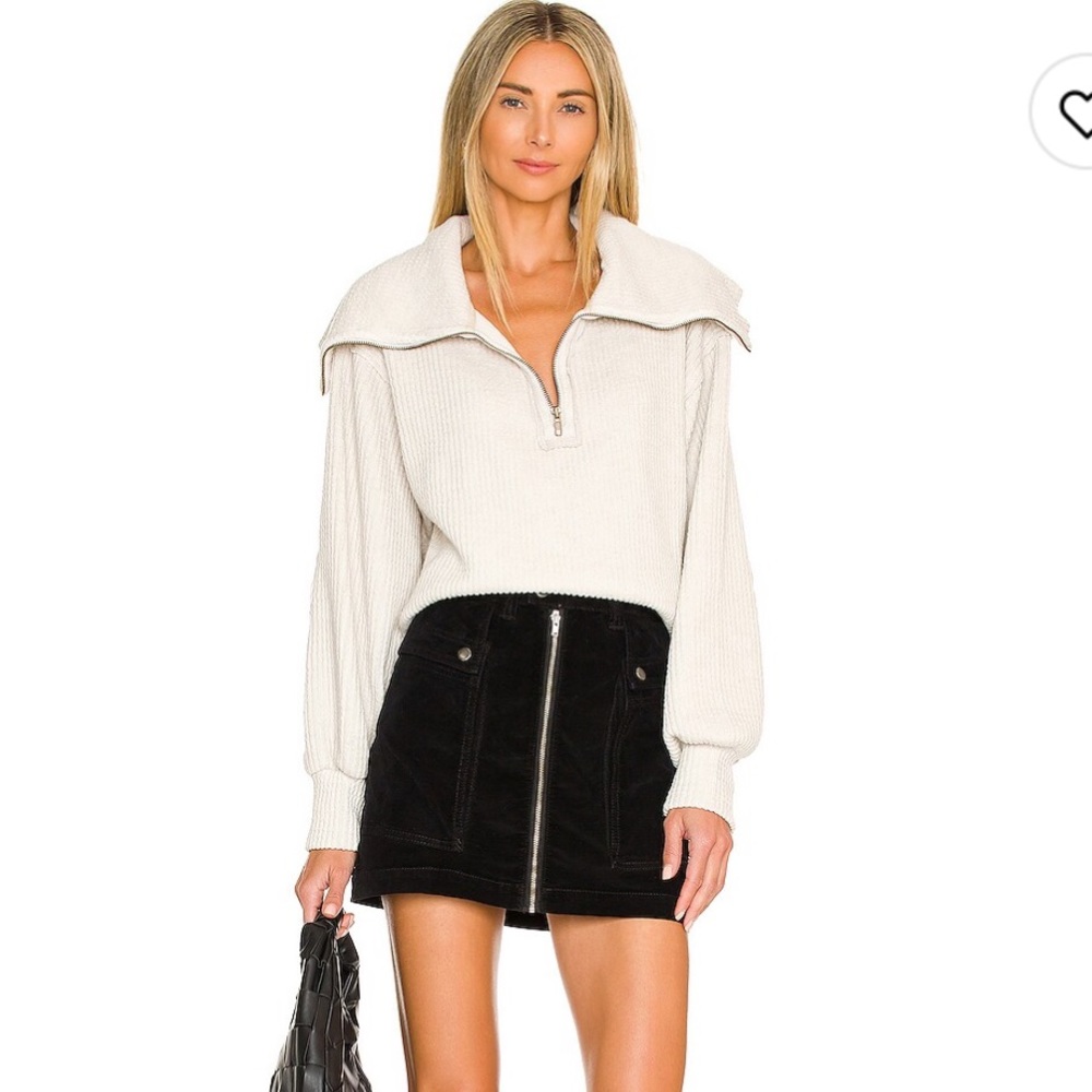 Free people dean pullover size medium color almond